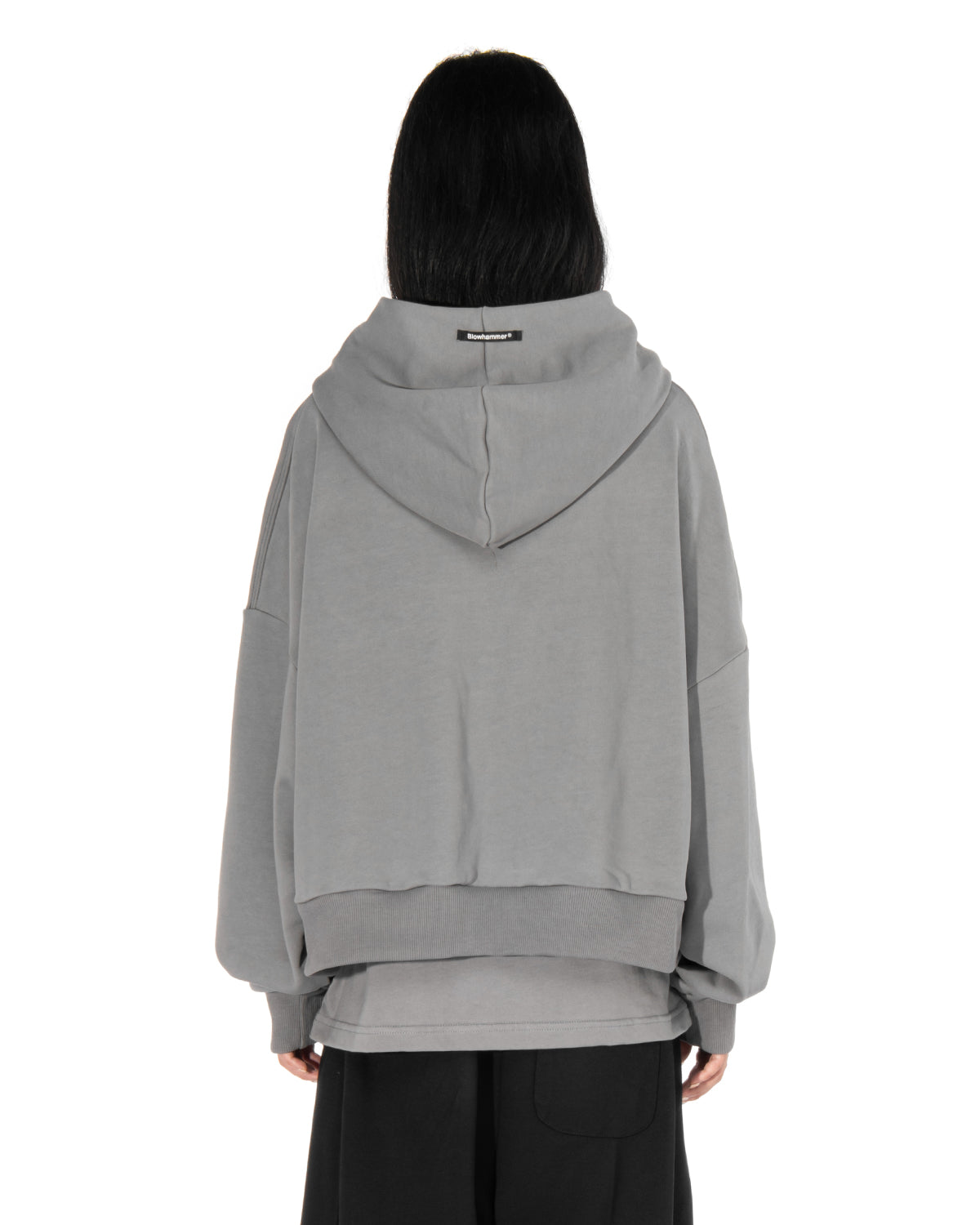 BROKENHEART Grey Zip Hoodie | Blowhammer, color_grey